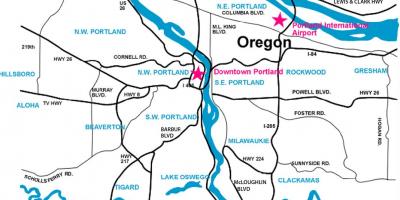 Portland gebied kaart